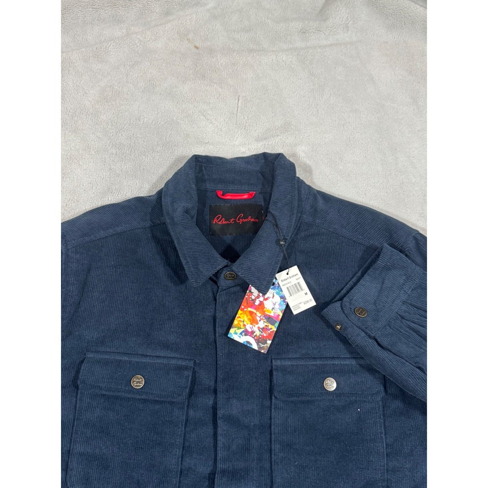 NWT Robert Graham $298 Navy
Quilted Corduroy Coat Jacket Men's Medium RGF21R12